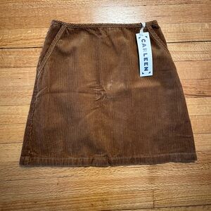 Carleen Corduroy Mini Skirt
